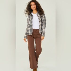 Women’s plaid button up. Brand new with tags.